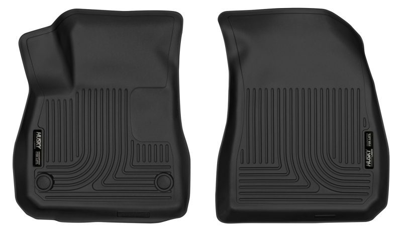 Chevrolet Malibu Floor Mats - Front - Husky Liners - X-act Contour - Black - `16-`27
